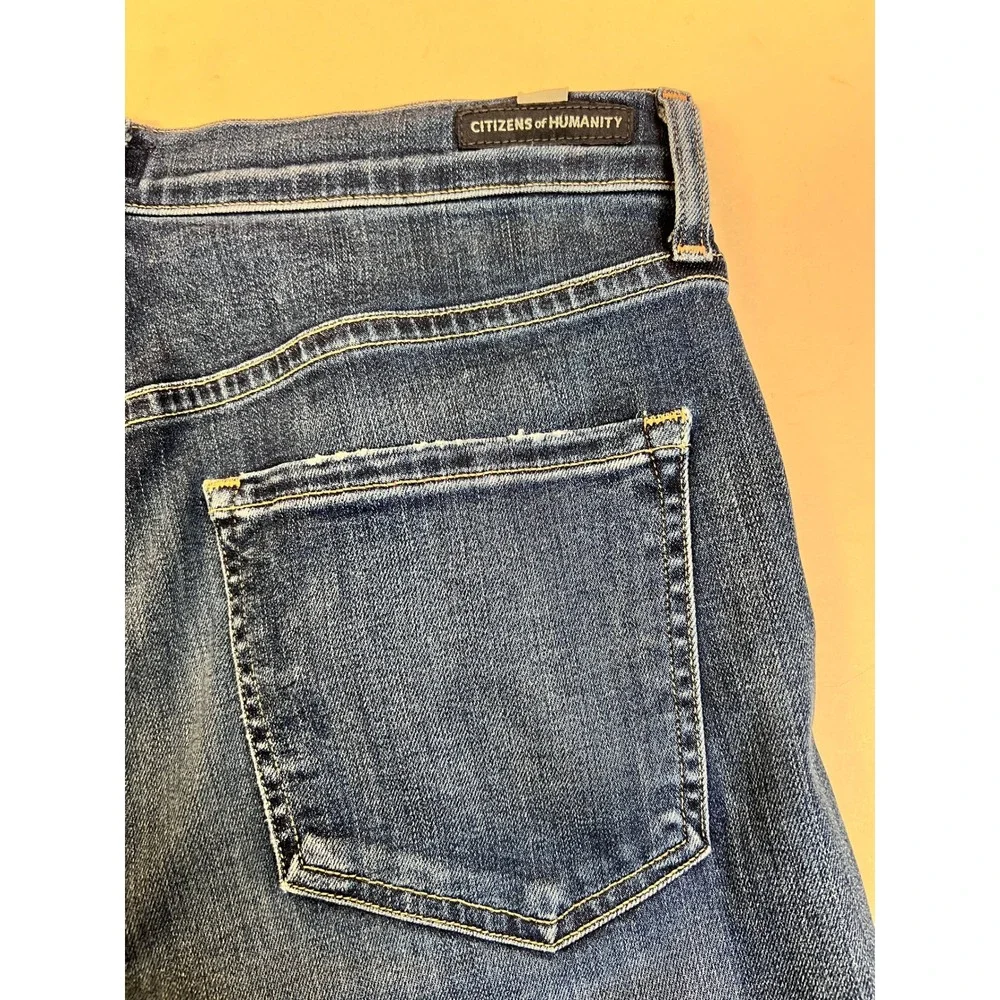 Citizens of Humanity Agnes Crop Jeans Womens 26 Blue Excellent High Rise Skinny